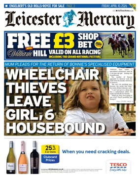 Cover of Leicester Mercury