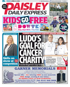 Cover of Paisley Daily Express