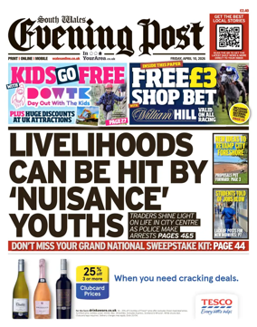 Cover of South Wales Evening Post
