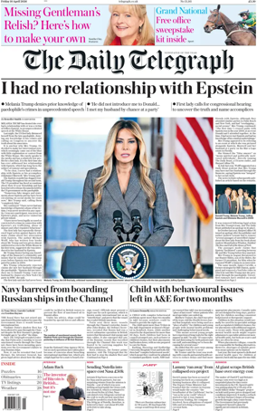 Cover of The Daily Telegraph