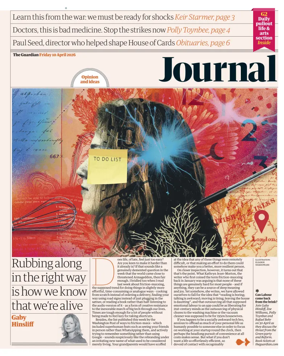 Cover of The Guardian e-paper Journal