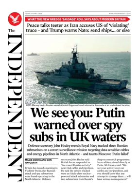 Cover of The Independent