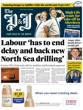 Cover of The Press and Journal (Aberdeen and Aberdeenshire)