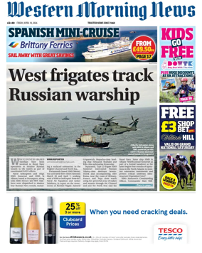 Cover of Western Morning News