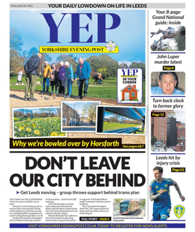Cover of Yorkshire Evening Post