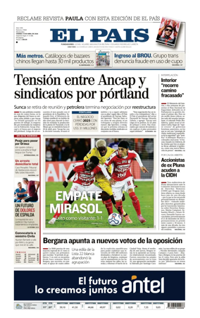 Cover of El Pais (Uruguay)