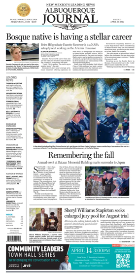 Cover of Albuquerque Journal