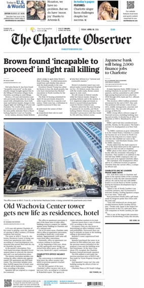 Cover of The Charlotte Observer