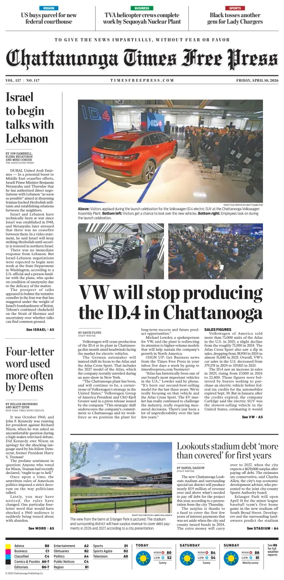 Cover of Chattanooga Times Free Press