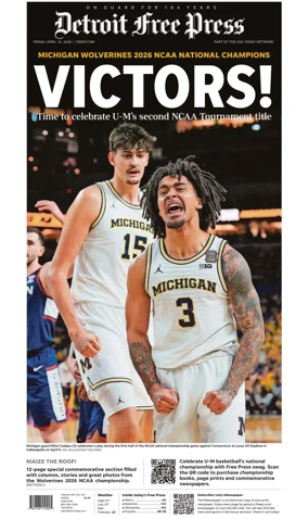 Cover of Detroit Free Press