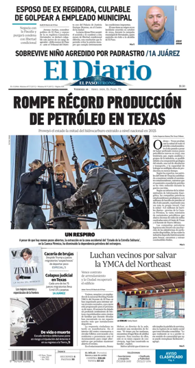 Cover of El Diario de El Paso
