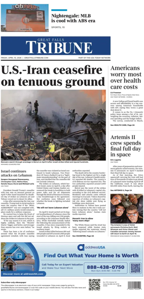 Cover of Great Falls Tribune