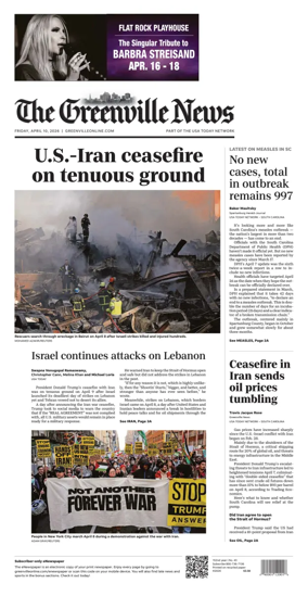 Cover of The Greenville News