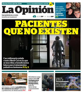 Cover of La Opinion