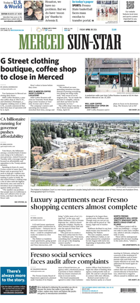 Cover of Merced Sun-Star