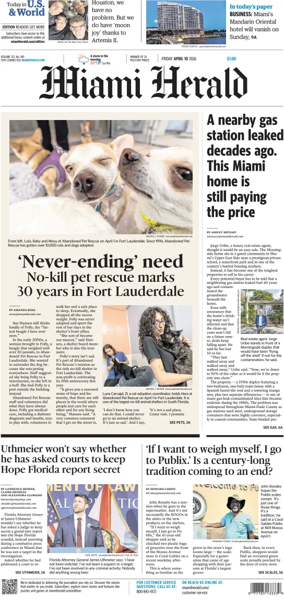 Cover of Miami Herald