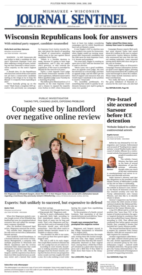 Cover of Milwaukee Journal Sentinel