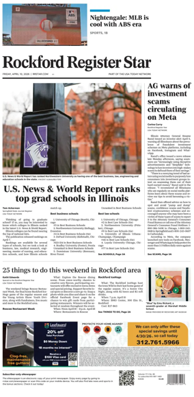 Cover of Rockford Register Star