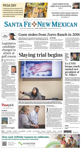 Cover of Santa Fe New Mexican