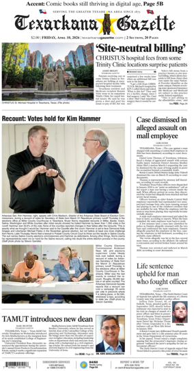 Cover of Texarkana Gazette