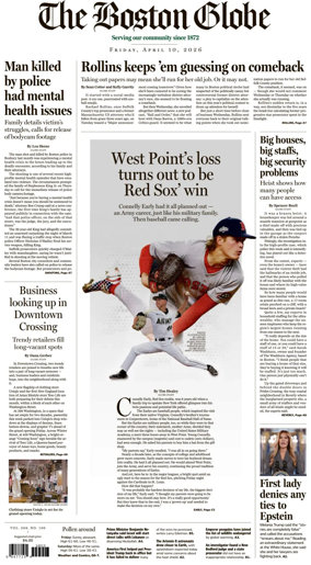 Cover of The Boston Globe