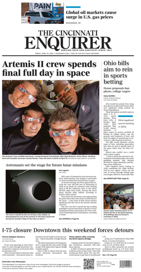 Cover of The Cincinnati Enquirer