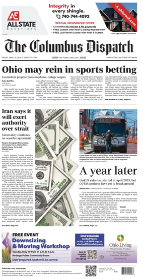 Cover of The Columbus Dispatch