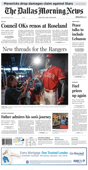 Cover of The Dallas Morning News