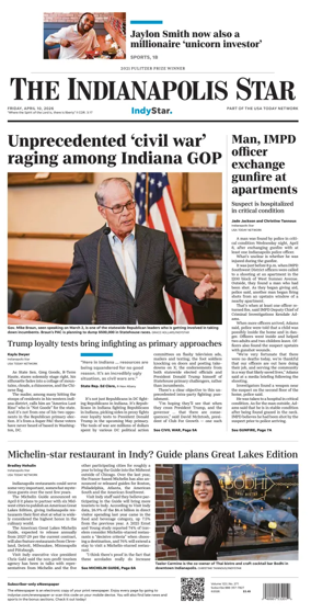 Cover of The Indianapolis Star