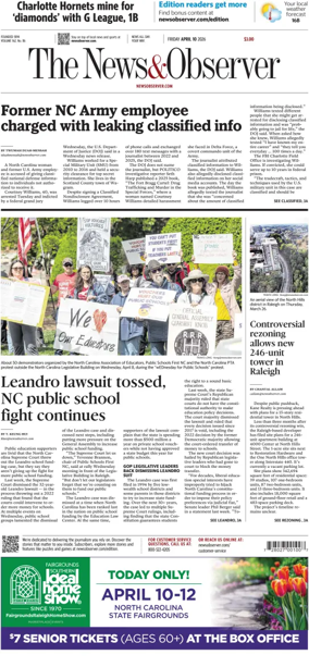 Cover of The News & Observer