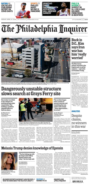 Cover of The Philadelphia Inquirer