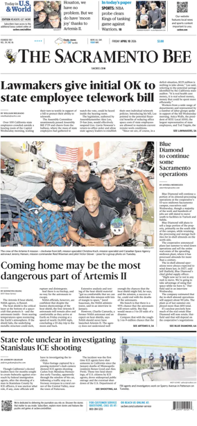 Cover of The Sacramento Bee