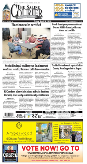 Cover of The Saline Courier