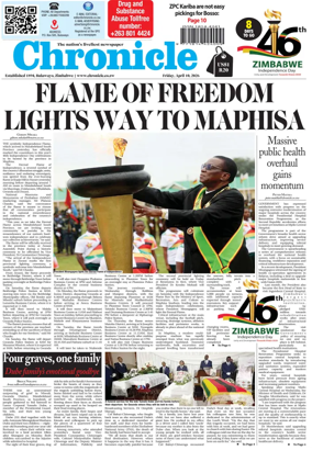 Cover of Chronicle (Zimbabwe)