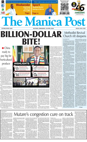 Cover of The Manica Post