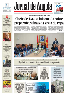 Cover of Jornal de Angola
