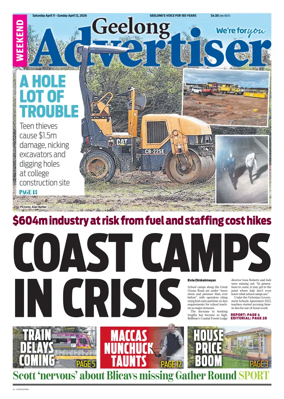 Cover of Geelong Advertiser