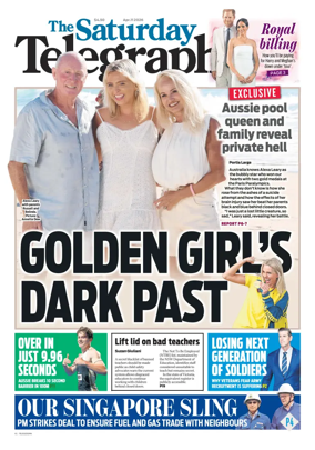 Cover of The Daily Telegraph (Sydney)
