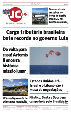 Cover of Jornal do Commercio