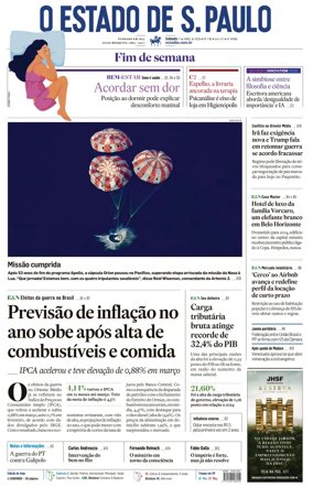 Cover of O Estado de S. Paulo