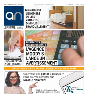 Cover of Acadie Nouvelle