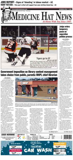 Cover of Medicine Hat News