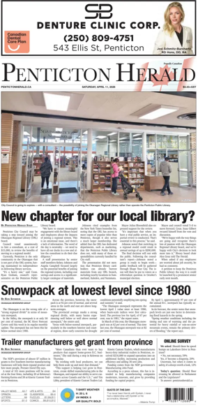 Cover of Penticton Herald