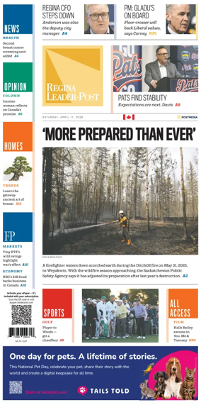 Cover of Regina Leader-Post