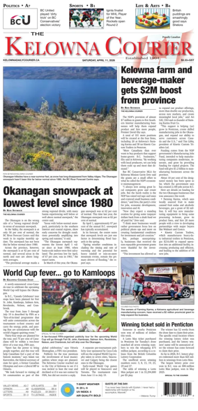 Cover of The Daily Courier