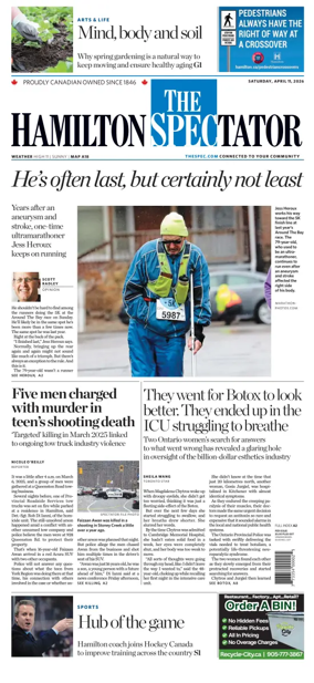 Cover of The Hamilton Spectator