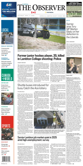 Cover of The Observer (Sarnia)