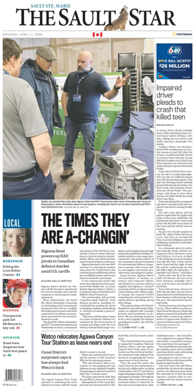 Cover of The Sault Star