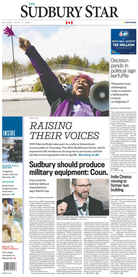 Cover of The Sudbury Star