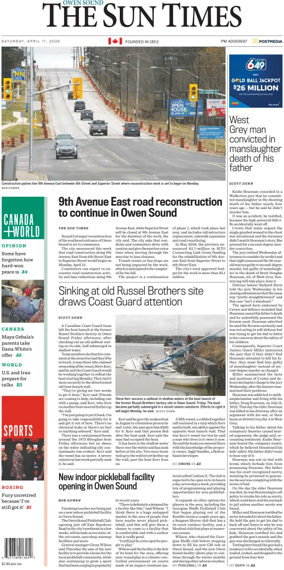 Cover of The Sun Times (Owen Sound)